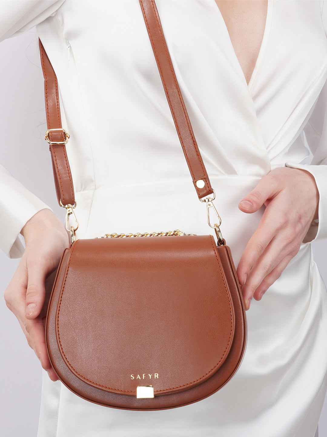 Safyr Megan Tan Women Handbag