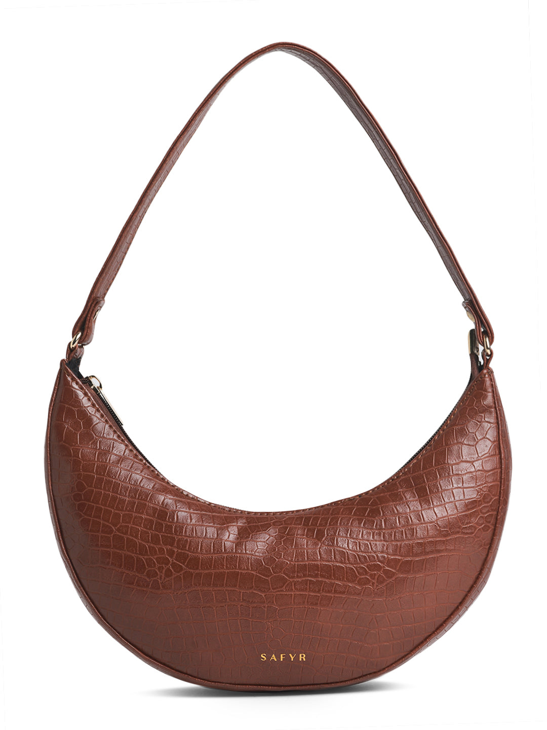 Emily - Croc embossed Tan