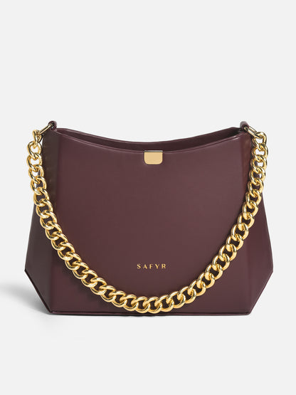 Stella Burgundy Women Handbag