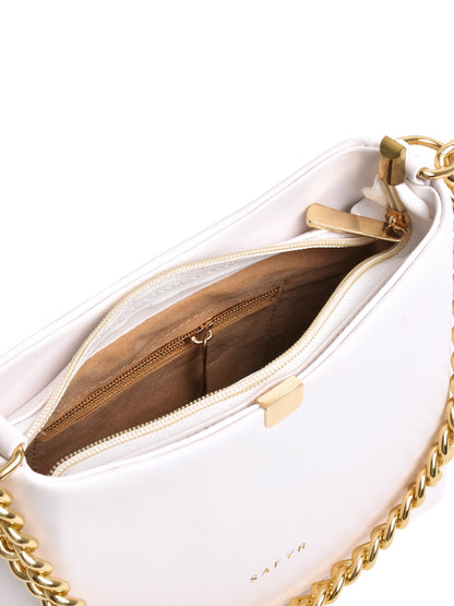Stella White Women Handbag Inside look