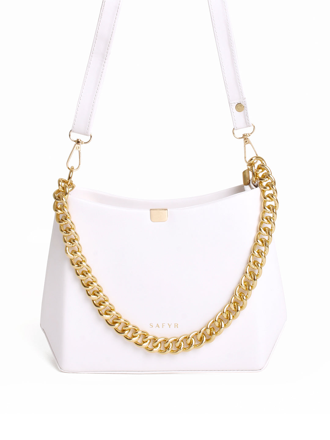 Stella White Women Handbag front view